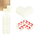 Set 10 protectii colturi pentru siguranta copii, 60x35mm, spuma EPE, crem