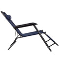 Sezlong pliabil SERSIMO GC12, Relax Zero Gravity, 80x60x153cm, Albastru inchis
