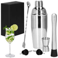 Set Cocktail Shaker Kit pentru barmani 550ml, KI13, 6 piese