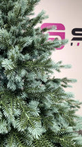 Brad artificial Christmas Deluxe by Sersimo, Alaska Select verde argintiu, integral 3D, 180 cm