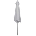 Umbrela terasa gradina, cu manivela si inclinare, diametru 260cm, gri