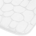 Covoras de baie antiderapant cu uscare rapida, 80x50 cm, alb