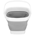 Lighean pliabil, patrat, din plastic si silicon, 30x24cm, 10litri, gri