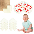 Set 10 protectii colturi pentru siguranta copii, 60x35mm, spuma EPE, crem