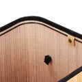 Cos de rufe din bambus cu capac, sac detasabil, volum 72L, 42x33x60cm, maro