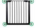 Poarta de siguranta Safety Gate pentru scari, ajustabila 103-110 cm, din otel, neagra