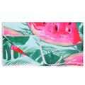 Prosop de plaja cu uscare de rapida, husa de transport, 90x180cm, model pepene verde