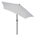 Umbrela terasa gradina, cu manivela si inclinare, diametru 260cm, gri