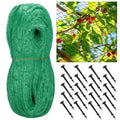 Plasa anti pasari 8x20m din polietilena, cu pini de fixare, verde