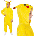 Pijama tip salopeta pentru copii, model Pikachu, marime 130-140 cm