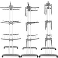 Uscator vertical pentru rufe, mobil si pliabil, cu doua umerase, 75x57x170cm, sarcina 20kg