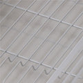 Uscator de vase cu suport tacamuri, din otel, cu tava de scurgere, manere lemn, 42x32x15cm, gri
