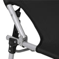 Sezlong pliabil cu parasolar, 188x57x38cm, sarcina 120kg, gri antracit