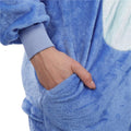 Pijama tip salopeta pentru copii, model stitch, marime 130-140cm