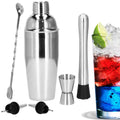 Set Cocktail Shaker Kit pentru barmani 550ml, KI13, 6 piese