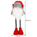 Figurina Craciun, Spiridus, picioare telescopice, inaltime extensibila 32-50cm