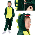 Pijama tip salopeta pentru copii, model Dragon, marime 120-130cm
