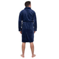 Halat de baie pentru barbati pana la genunchi, marimea L/XL, albastru marin