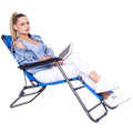 Sezlong pliabil SERSIMO GC4, Relax Zero Gravity, 80x60x153cm, Albastru deschis