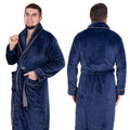 Halat de baie pentru barbati pana la genunchi, marimea L/XL, albastru marin