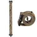 Curea centura Tactical Combat pentru barbati 3.7x125cm, rezistent, verde deschis camuflaj
