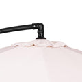 Umbrela de gradina cu brat lateral banana, cu husa, 300cm, bej