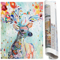 Set de broderie cu diamante 5D, 30x40cm, model Cerb