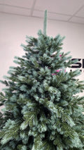 Brad artificial Christmas Deluxe by Sersimo, Alaska Select verde argintiu, integral 3D, 180 cm