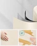 SONGMICS Cos de gunoi din otel cu pedala, 30litri, cu galeata interioara si capac, soft close, 34x61x25 cm, bej