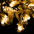 Ghirlanda luminoasa tip perdea 400 LED-uri, 3m, pentru interior/exterior, iluminare galbena