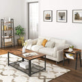 VASAGLE Noptiera cu compartiment de depozitare frontal deschis, MDF, 42x35x52cm, maro rustic
