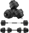SONGMICS Set gantere si haltera reglabile 2x15kg cu bara din otel