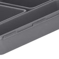 Organizator sertar bucatarie, 8 piese, gri