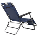 Sezlong pliabil SERSIMO GC12, Relax Zero Gravity, 80x60x153cm, Albastru inchis