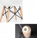 Set 4 scaune de bucatarie, design scandinav modern, sezut cu burete, alb