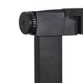 Poarta de siguranta Safety Gate pentru scari, ajustabila 75-82 cm, din otel si lemn, negru maro