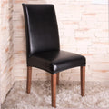 Husa universala pentru scaun, marime universala, poliester si spandex, 45 x 60 cm, imiatie piele negru