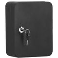 Cutie metalica din otel pentru 30 chei, echipata, 20x16x7.5cm, neagra