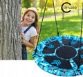 Leagan tip cuib Camuflaj 100cm, inaltime reglabila, 150 kg, Albastru Negru