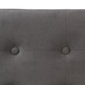 Taburet dublu pliabil Atmosphera Lysandre, MDF si poliester, 76x38x38 cm, gri