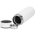 Cana termos Smart, inox, display LED, afisare temperatura, 500ml, 23cm, alb
