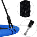 Leagan tip cuib Sersimo NS24, diametru 110cm, inaltime reglabila, pentru exterior, sarcina 150 kg, Albastru Negru