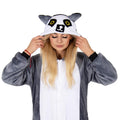 Pijama tip salopeta pentru adulti, model Lemur, marime S