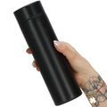 Cana termos Smart, inox, display LED, afisare temperatura, 500ml, 23cm, negru
