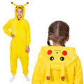 Pijama tip salopeta pentru copii, model Pikachu, marime 130-140 cm