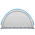 Cort plaja si picnic semi-deschis Sersimo, protectie UV, 200x120x110cm, gri