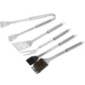 Set accesorii pentru gratar din inox, 20 de piese inclusiv perie, husa transport