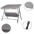 Leagan Balansoar Sersimo Luna GS13S cu Pernite pentru Terasa sau Gradina, 3 locuri, 220kg, gri
