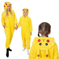 Pijama tip salopeta pentru copii, model Pikachu, marime 120-130 cm