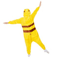 Pijama tip salopeta pentru copii, model Pikachu, marime 120-130 cm